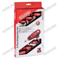 Softgrip T - Handle Hexagon Key Set Metric- 6 Piece
