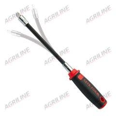 1/4" Sq. Drive Bit Driver with Flexible Shaft