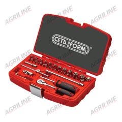 1/4" Hexagon Socket Set Metric- 40 Piece