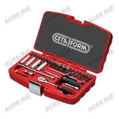 1/4" Hexagon Socket Set Metric- 50 Piece