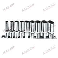 1/2" Sq. Drive Deep Bi-Hexagon Socket Set Metric- 9 Piece