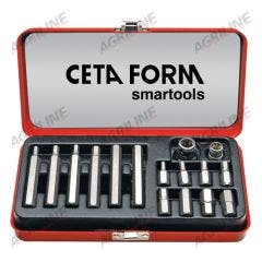 3/8" / 1/2" Sq. Drive Hexagon Socket Bit Set- 16 Piece