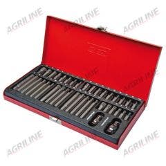 3/8" / 1/2" Sq. Drive TORX/Hex/XZN Socket Bit Set- 40 Piece