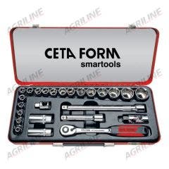 23 Piece 1/2" Sq. Drive Hexagon Socket Set Metric