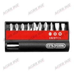 11 Piece Bit Set - Slotted / PH / PZ