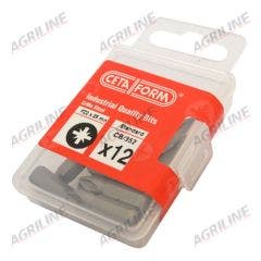 Posidriv Bits 12 pack (PZ2 x 25mm)