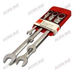 Flexible Head Ratcheting Combination Spanner Set Metric-5 Pc