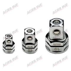Socket Adaptors for Spanner 1/2"- 19mm