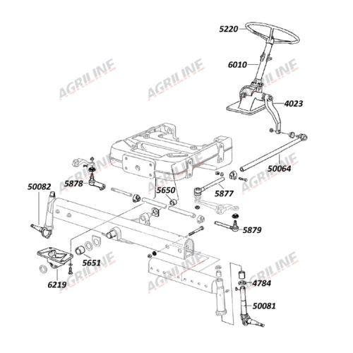 Axle Bush Front- 44.2 x 47.7 x 39.7mm suitable for Ford